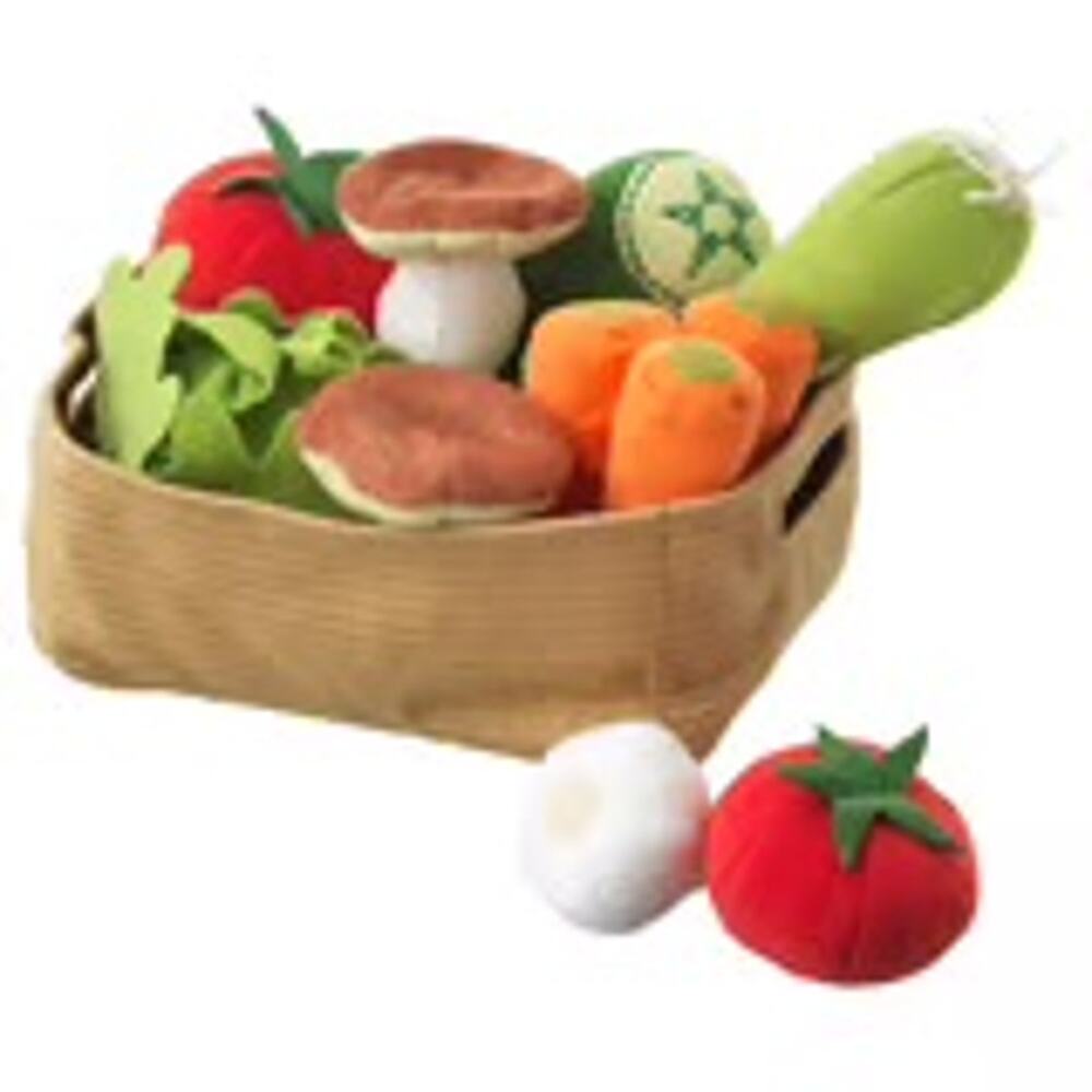 IKEA DUKTIG Chop & Learn Veggie Play Set: Safe, Squishy Fun